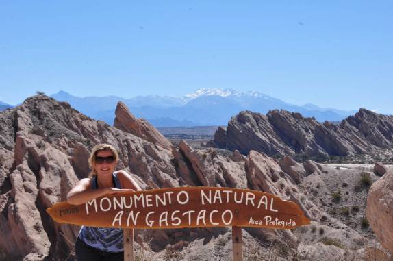 Caminhando no Vale das Flechas, entre Molinos e Cafayate, na Argentina